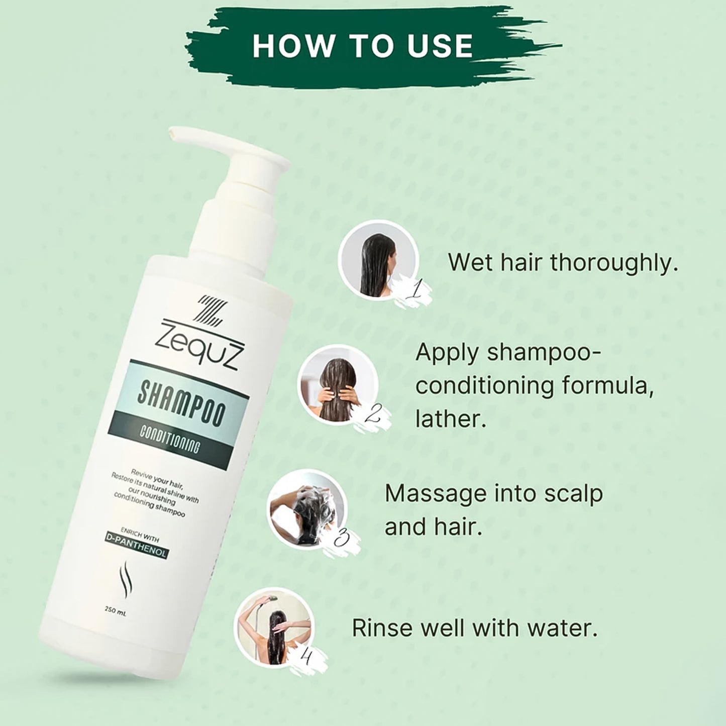 Zequz Conditioning Shampoo With D-panthenol (1 Pc  250 Ml)