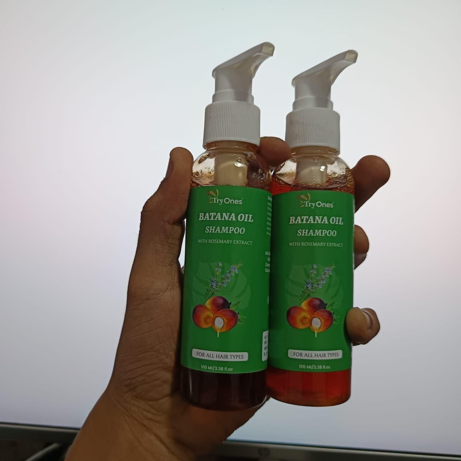 TryOnes BATANA OIL SHAMPOO with Rosemary Extract (Pack of 2)