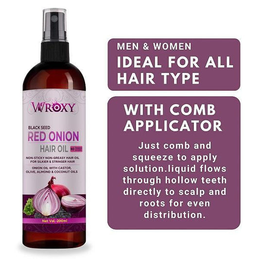 Wroxy Onion Black Seed Hair Oil(Pack of 2)